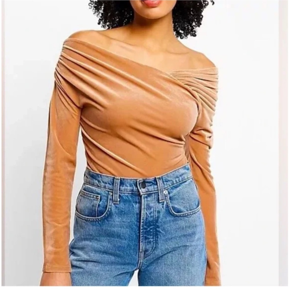 EXPRESS asymmetrical Body Contour body suit - Large